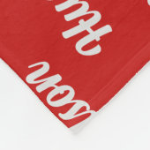 クリスマスの名前を持つシベリアのハスキーパターン（の模様が）ある犬 フリースブランケット (角)