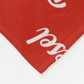 クリスマスの名前を持つ杖のコルソパターン（の模様が）ある犬 フリースブランケット (角)