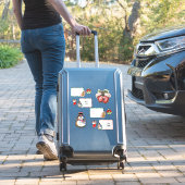 クリスマスの名前タグ シール (スーツケースインサイチュ)