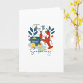 クリスマスの名言「Tis The Season」 カード (黄色い花)