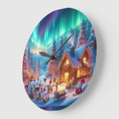 クリスマスの名誉 ラージ壁時計 (傾斜)