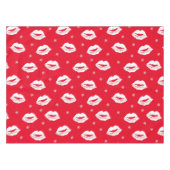 クリスマスの唇と雪 テーブルクロス (正面(横))