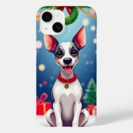 クリスマスの喜びあふれるキャラクターの仔犬 冬の祭典 Case-Mate iPhone 14ケース