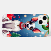 クリスマスの喜びあふれるキャラクターの仔犬 冬の祭典 Case-Mate iPhoneケース (裏面 (横))