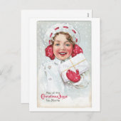 クリスマスの喜びがあなたのものでありますように シーズンポストカード (正面/裏面)