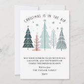 クリスマスの喜びが満ちる モダン ボヘミア  シーズンカード (正面)