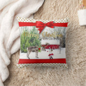 クリスマスの喜びと平和の写真 クッション (ブランケット)