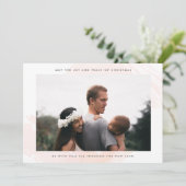 クリスマスの喜びと平和の写真 シーズンカード (スタンド正面)