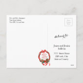 クリスマスの喜びと平和の写真 シーズンポストカード (裏面)