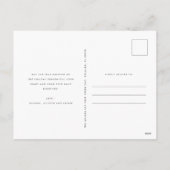 クリスマスの喜びと平和の家族の写真 シーズンポストカード (裏面)