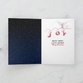 クリスマスの喜びと鳩 シーズンカード (内部)