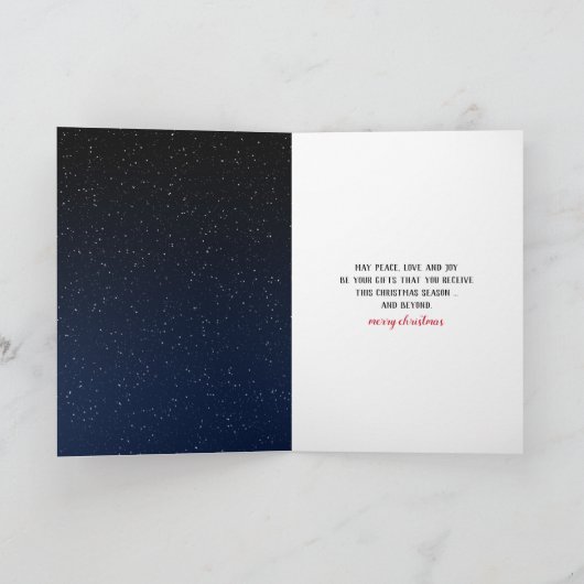 クリスマスの喜びと鳩 シーズンカード (内部)