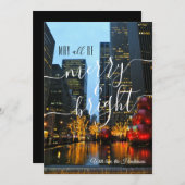 クリスマスの喜びに満ちたミッドタウン NYC の写真 シーズンカード