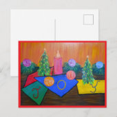 クリスマスの喜びのポストカード シーズンポストカード (正面/裏面)