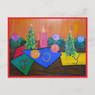 クリスマスの喜びのポストカード シーズンポストカード
