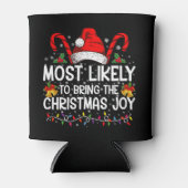 クリスマスの喜びのマッチングをもたらす可能性が最も高い 缶クーラー (正面)