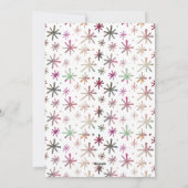 クリスマスの喜びの休日4写真の水色 シーズンカード (裏面)