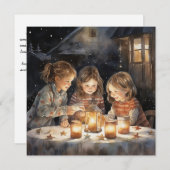 クリスマスの喜びの光を広げる シーズンカード (正面/裏面)