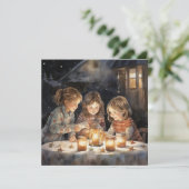 クリスマスの喜びの光を広げる シーズンカード (スタンド正面)