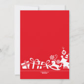 クリスマスの喜びの写真 ホリデーカード (裏面)