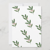 クリスマスの喜びの出産前お祝いの招待状 招待状 (裏面)