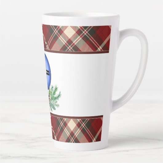 クリスマスの喜びの十字架 カフェラテマグ (右)