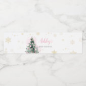 クリスマスの喜びの小さな束 ペットボトルラベル (シングルラベル)