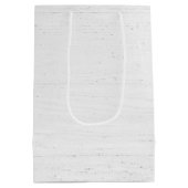 クリスマスの喜びの雪だるま ミディアムペーパーバッグ (裏面)