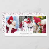 クリスマスの喜びの願い3写真水彩 シーズンカード (正面/裏面)