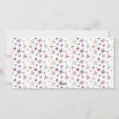 クリスマスの喜びの願い3写真水彩 シーズンカード (裏面)