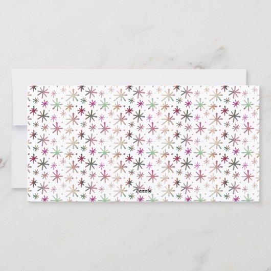 クリスマスの喜びの願い3写真水彩 シーズンカード (裏面)