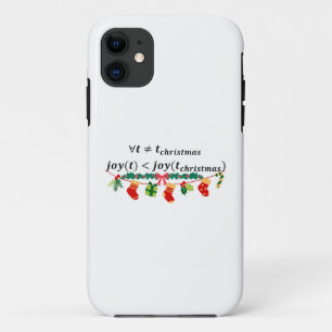 クリスマスの喜びはいつも素晴らし数学のクリスマス iPhone 11 ケース