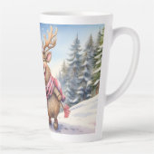 クリスマスの喜びももたらすヘラジカ カフェラテマグ (右)