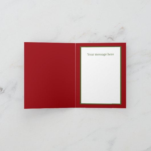 クリスマスの喜びをお祈り格言メッセージを追加 シーズンカード (内部)