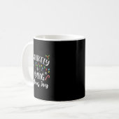 クリスマスの喜びをもたらしそうである コーヒーマグカップ (正面左)