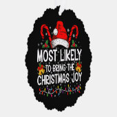 クリスマスの喜びをもたらす可能性が最も高いマッチング オーナメントカード (右)