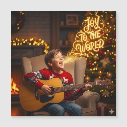 クリスマスの喜びをテーマにした歌う子供たち (正面)