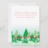 クリスマスの喜びを世界に フォト ツリー 雪の結晶 シーズンカード (裏面)