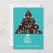 クリスマスの喜びを世界に ホリデーシーズン シーズンカード (正面)