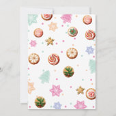 クリスマスの喜びを伝える水彩コOKIE交換パーティーの招待状 招待状 (裏面)