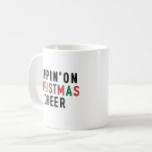 クリスマスの喜びを味わって コーヒーマグカップ (正面左)