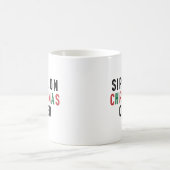 クリスマスの喜びを味わって コーヒーマグカップ (中央)