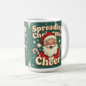 クリスマスの喜びを広げよう コーヒーマグカップ (正面右)