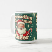 クリスマスの喜びを広げよう コーヒーマグカップ (正面左)