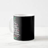 クリスマスの喜びを広げる最高の方法 面白い クリスマス 女性 コーヒーマグカップ (正面左)