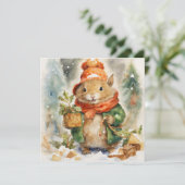 クリスマスの喜びを広げる シーズンカード (スタンド正面)