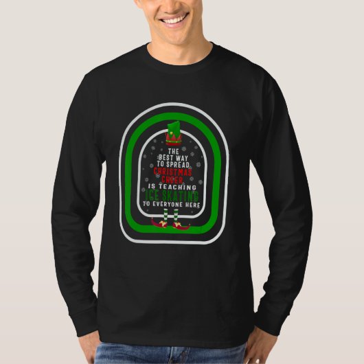 クリスマスの喜びを広める最善の方法は教えること Tシャツ (正面)