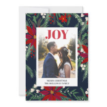 クリスマスの喜びを感じる花柄のフォト