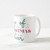 クリスマスの喜びを満たすカップ コーヒーマグカップ (正面右)