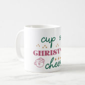 クリスマスの喜びを満たすカップ コーヒーマグカップ (正面左)